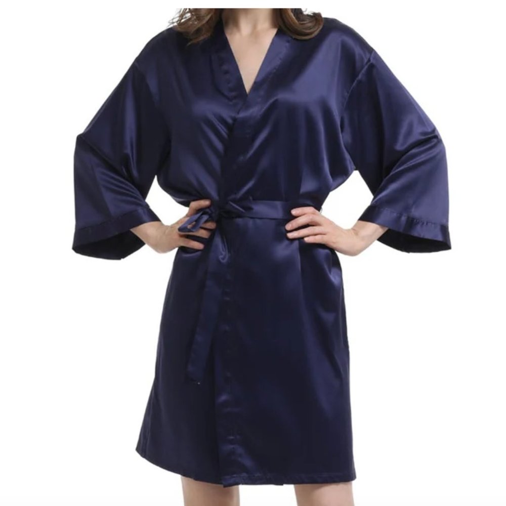 Matte Satin Silky Robe